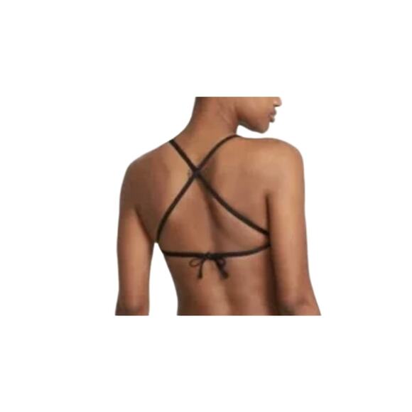 Nike BLACK Tiger Streak Crossback Bikini Swim Top US Small NWT - Picture 5 of 8